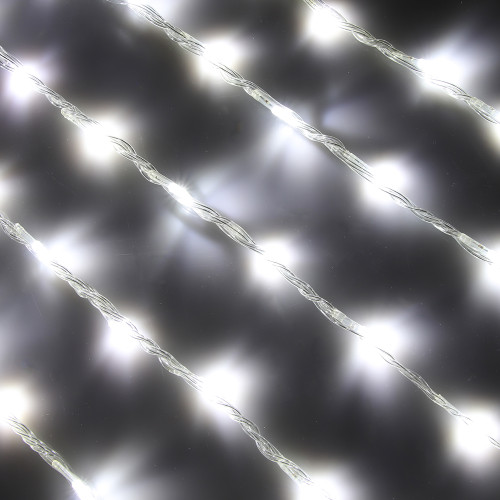Гирлянда бахрома 2,5х0,6 м СНОУ БУМ, 128 LED ламп, белое свечение, 8 режимов, эффект водопада, пп, коннектор, 220 В