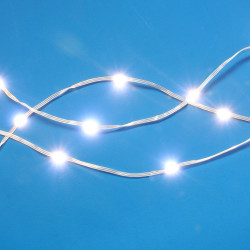 Гирлянда уличная нить росы "Созвездие Ориона" 10 м СНОУ БУМ, 100 LED ламп Extra, постоянное свечение шампань, ПВХ прозрачный, 220В, медь