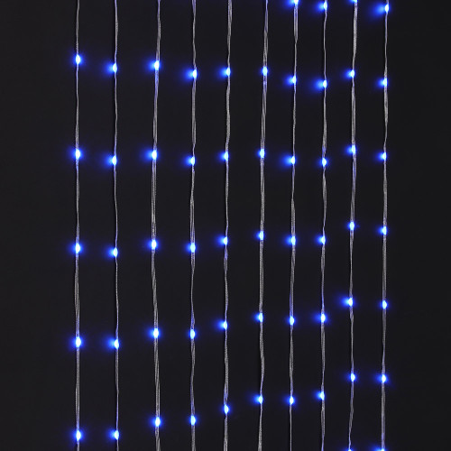 Гирлянда смарт занавес 3х3 м BY, 300 LED ламп, свечение RGB, многорежимный, USB 3.7В