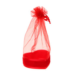 Мешок подарочный Сердечко, 16x8x8 см, полиэстер