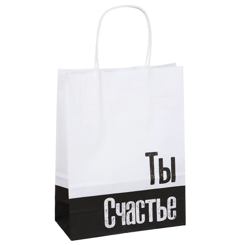 Пакет бумажный, 18х8х24 см, дизайн 1