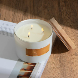 BY Свеча ароматическая с тремя фитилями, в подсвечнике, 350 г, аромат Waterlily