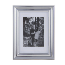 Фоторамка, 13х18 см, полистирол, цвет серебряный, арт.23-5