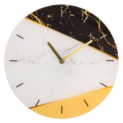 LADECOR CHRONO Часы настенные круглые, 30 см, стекло, арт.22-1