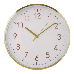 LADECOR CHRONO Часы настенные круглые, металл, d30 см, 1xAA, цвет белый, арт.06-33