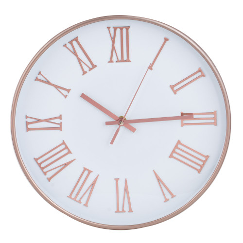 LADECOR CHRONO Часы настенные круглые, пластик, d30 см, 1xAA, оправа цвет золотой, арт.06-48