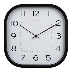 LADECOR CHRONO Часы настенные квадратные, пластик, 30x30x4,2см, 1xAA, арт.06-18