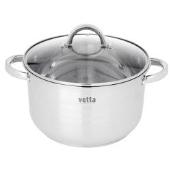 VETTA Фултон Кастрюля 24х14см, 5,4л, со стекл. крышкой