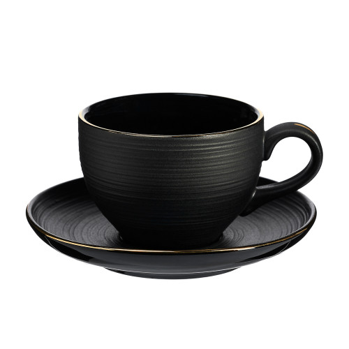 BY COLLECTION Black Line Набор чайный 2 пр., 200мл, 14см, фарфор