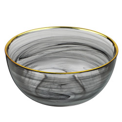 BY COLLECTION Black Line Салатник, 620мл, 15х7см, стекло