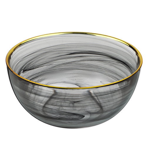 BY COLLECTION Black Line Салатник, 620мл, 15х7см, стекло