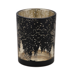 BY COLLECTION Black Line Подсвечник, 10х12,5см, стекло