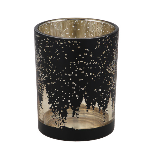 BY COLLECTION Black Line Подсвечник, 10х12,5см, стекло