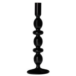 BY COLLECTION Black Line Подсвечник 9х26 см, стекло