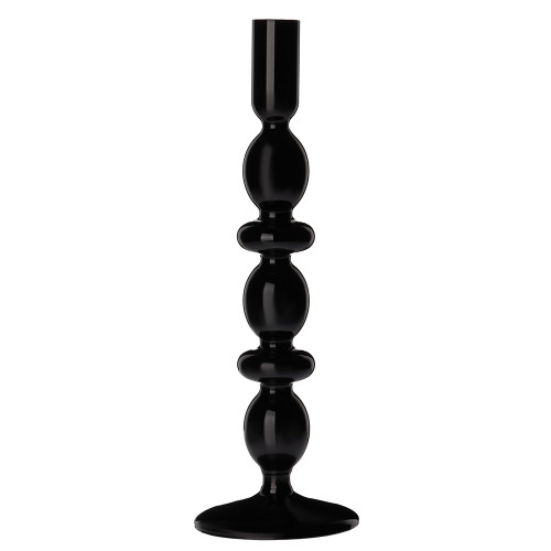 BY COLLECTION Black Line Подсвечник 9х26 см, стекло