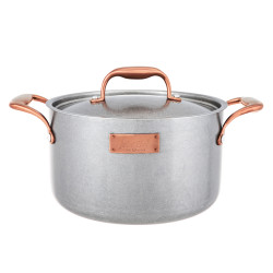 Ivlev Chef Ladoga Кастрюля 22х12,5см 4,5л, с нерж. крышкой, индукция, нерж.сталь 18/10
