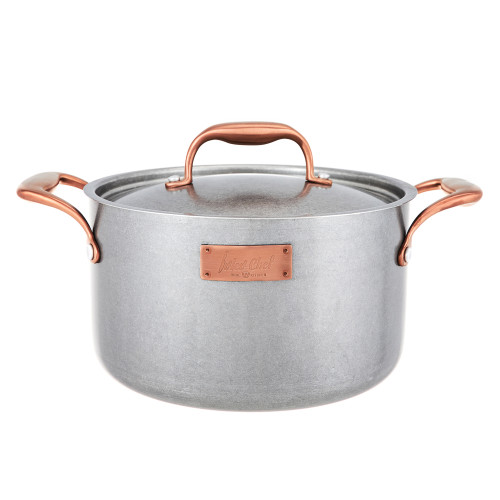 Ivlev Chef Ladoga Кастрюля 22х12,5см 4,5л, с нерж. крышкой, индукция, нерж.сталь 18/10