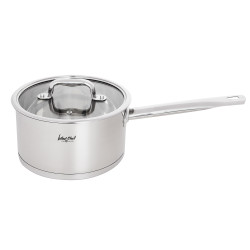 Ivlev Chef Royal Ковш 20х11см 3,4л, со стекл. крышкой, индукция, нерж.сталь 18/10