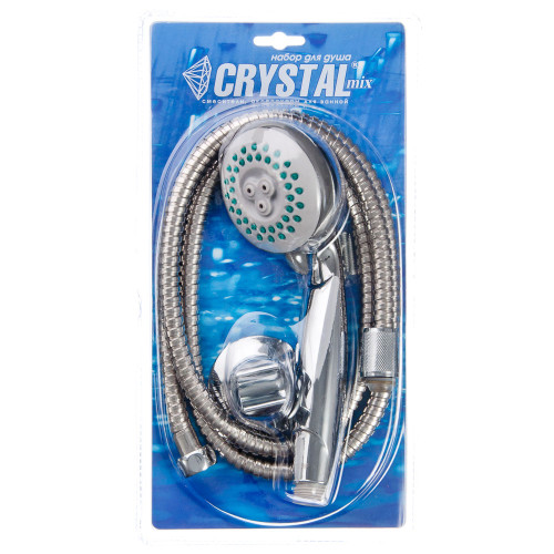 CRYSTAL mix Набор для душа, 3 режима, 150см, DF2838/DF2952/S7, блистер