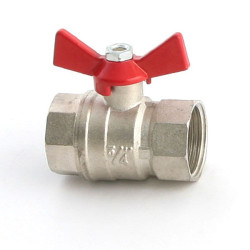 Кран шар. мод. Ит. 3/4" м/м, плн., бабочка