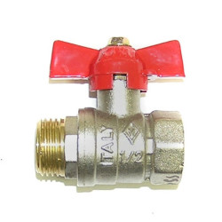 Кран шар. Bogati 1/2"п/м, плн., бабочка, латунь
