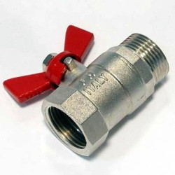 Кран шар. мод. Ит. 3/4" п/м, бабочка
