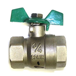 Кран шар. SENA 3/4" м/м, бабочка, латунь