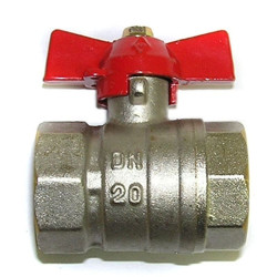 Кран шар. Bogati 3/4" м/м, плн., бабочка, латунь