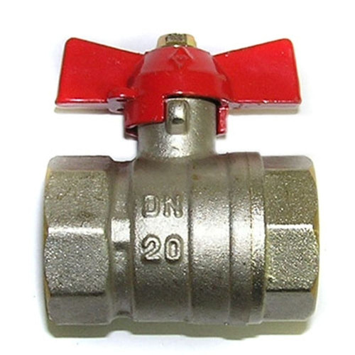 Кран шар. Bogati 3/4" м/м, плн., бабочка, латунь