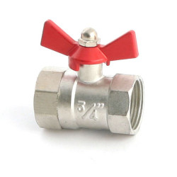 Кран шар. мод. Ит. 3/4" м/м, бабочка