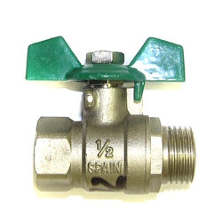 Кран шар. SENA 1/2" п/м, бабочка, латунь