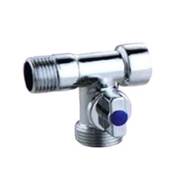 Кран-тройник FRESSO 1/2"х3/4"х1/2", м/п/п, д/стир.машины, латунь