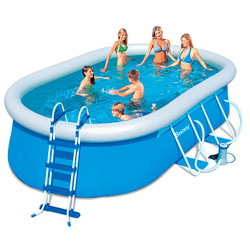 BESTWAY Бассейн каркасный Oval Fast Set Pool Set 488x305х107см + 5 аксессуаров, 56269, арт.810-481
