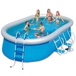 BESTWAY Бассейн каркасный Oval Fast Set Pool Set 488x305х107см + 5 аксессуаров, 56269, дубль