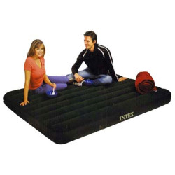 INTEX Кровать флок Prestige Downy, 152x203x22см, насос на батар, зеленый, 66969
