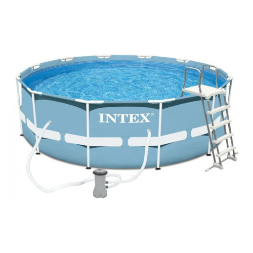 INTEX Бассейн каркасный призматический (фильтр-насос,лестница), 3,66м x 99см, 26716NP