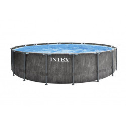 INTEX Бассейн каркасный GREYWOOD PRISM FRAME, фильтр насос, лестница,чехол, подл, 457х122см, 26742NP
