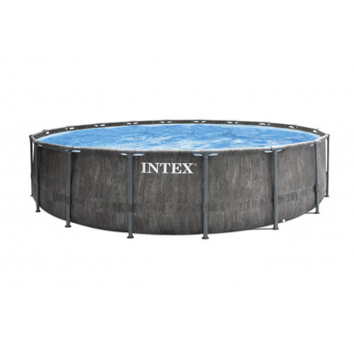 INTEX Бассейн каркасный GREYWOOD PRISM FRAME, фильтр насос, лестница,чехол, подл, 457х122см, 26742NP