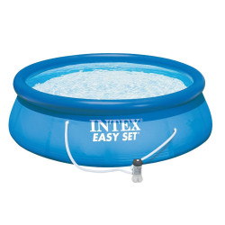 INTEX Бассейн надувной Изи Сет 396x84см, 7290л, насос-фильтр 2006л/ч, 28142NP