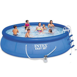 INTEX Бассейн надувной Easy Set 457x91см + 4 аксессуара (54914) (28164), арт.810-157