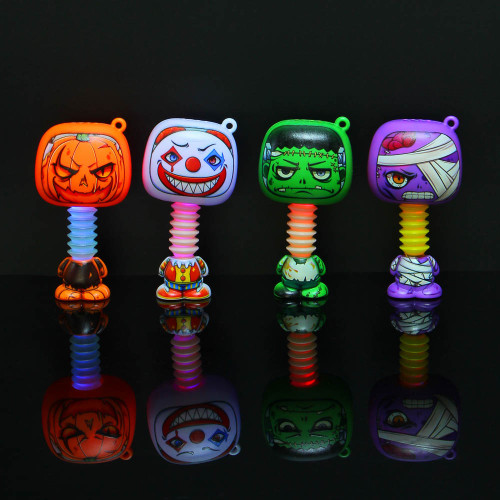 ИГРОЛЕНД Игрушка «Монстрик» свет, 3xLR41, ABS, PET, 8х6см, 4 дизайна