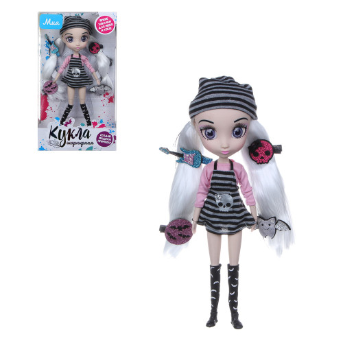 ИГРОЛЕНД Кукла шарнирная с аксессуарами, 33см, PVC, 5пр,  20х38х10 см