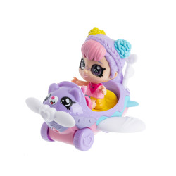Kindi Kids Набор игровой Мини-кукла Рэйнбоу Кейт с самолетом, 21х8х15см