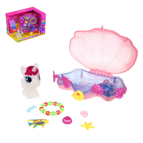 ИГРОЛЕНД Набор игровой "Морское королевство", ABS, PVC, 23х16х18см
