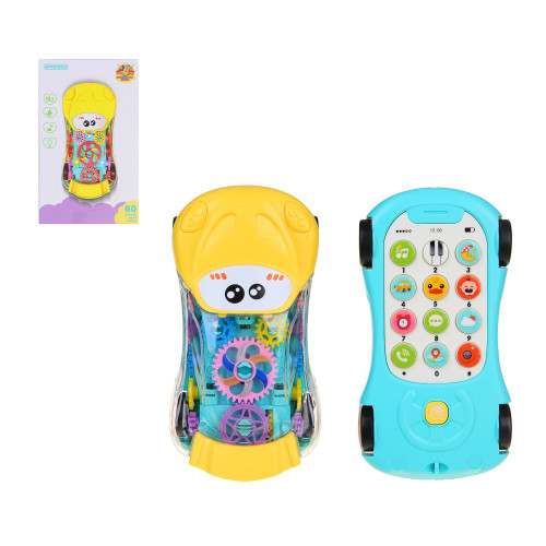 ИГРОЛЕНД Бэби-телефон "Машинка", пластик, звук, 7,9х5х14,8 см