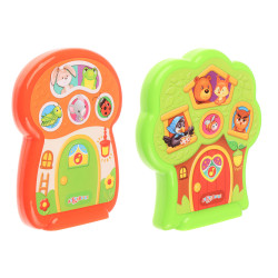 Азбукварик Игрушка музыкальная "Тук-тук", 9,8х10,4 см, пластик, 2 дизайна
