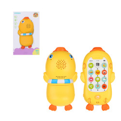 ИГРОЛЕНД Бэби-телефон "Утёнок", пластик, звук, 7,9х5х14,8 см