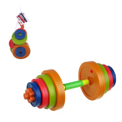 ИГРОЛЕНД Набор игровой "Модульная штанга", PE, PVC, 50х18х18см