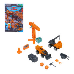ИГРОЛЕНД Набор игровой "Мир техники", ABS, PP, PVC, 28х38х2см, 8-13 пр., 4 дизайна