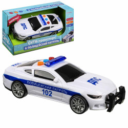 ИГРОЛЕНД Полицейский патруль, ABS, 3хLR44, свет, звук, инерция, 21x11x8см